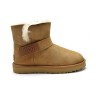 Ugg Mini Bailey Graphic Logo Suede Chestnut