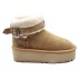 Женские угги на платформе Ugg Mini Platform Strap Chestnut