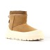 Женские мини угги с галошами Ugg Classic Mini Weather Hybrid Whitecap (Угг Классик мини хабрид белые)