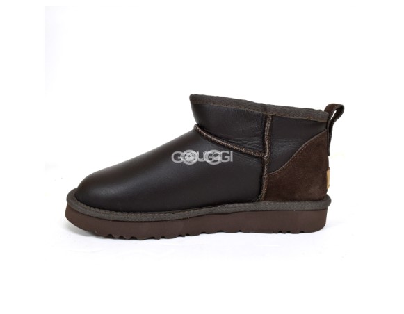 Женские ультра мини угги UGG Classic Ultra Mini Metallic Chocolatte