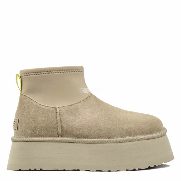 Женские мини угги на платформе Ugg Classic Mini Dipper Mustard Seed