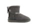 Женские мини угги с бантиками Mini Bailey Bow Medallion Grey 