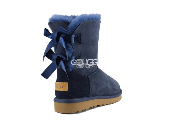 Женские угги с бантиками Bailey Bow Navy II