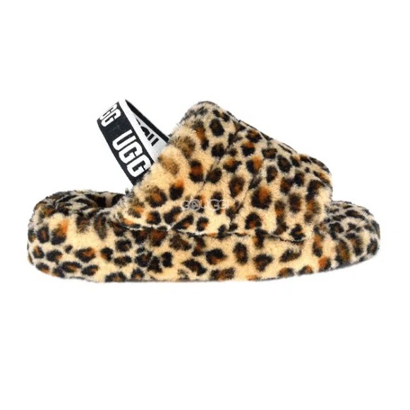 Женские сандалии Ugg Fluff Yeah Slide Leopard