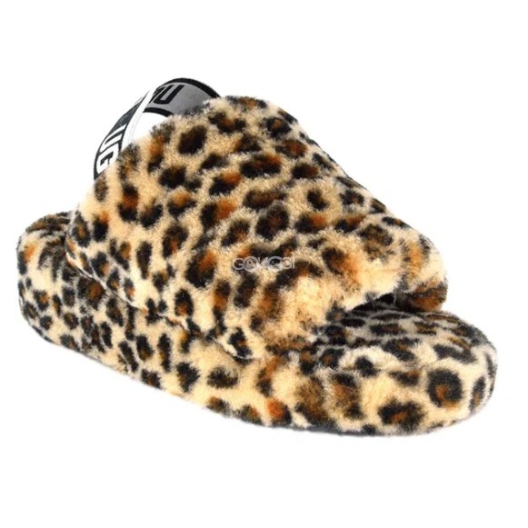 Женские сандалии Ugg Fluff Yeah Slide Leopard