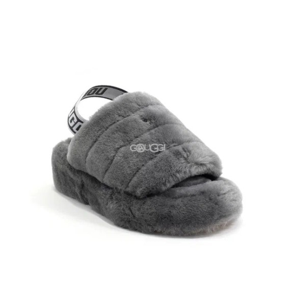 Женские сандалии Ugg Fluff Yeah Slide Grey