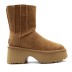 Женские угги на платформе Ugg Classic Twin Seam New Heights Chestnut