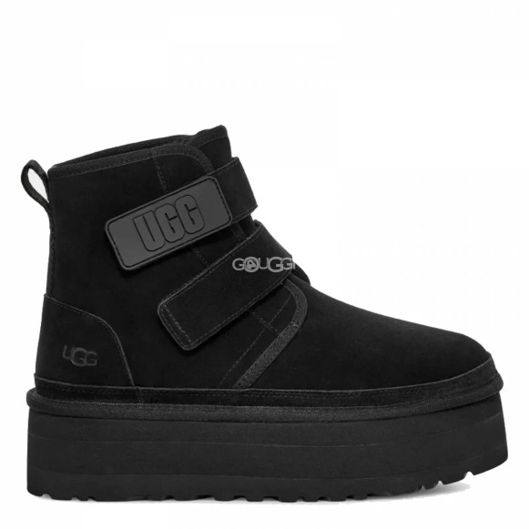 Женские ботинки на платформе Ugg Neumel Platform Buckle Black