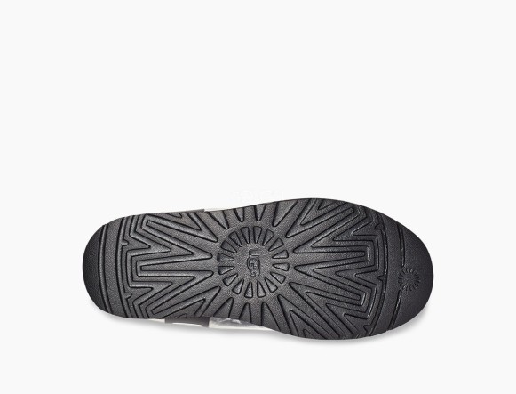 Женские прозрачные мини угги Classic Clear Mini Natural Marble - Black