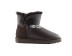 Женские мини угги с пуговицей Bailey Button Mini Metallic Chocolate