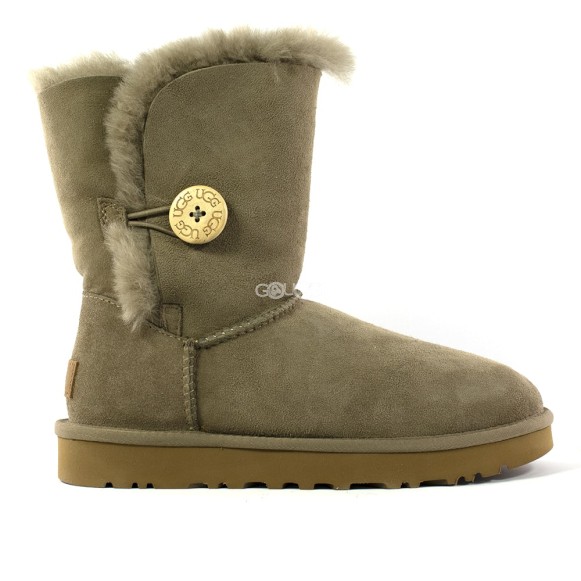 Женские угги с пуговицей UGG Bailey Button Grey