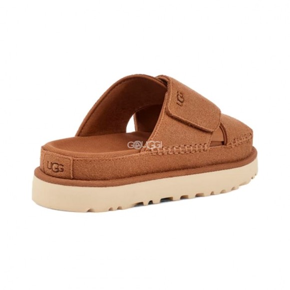 Женские шлепанцы Ugg Goldenstar Cross Chestnut