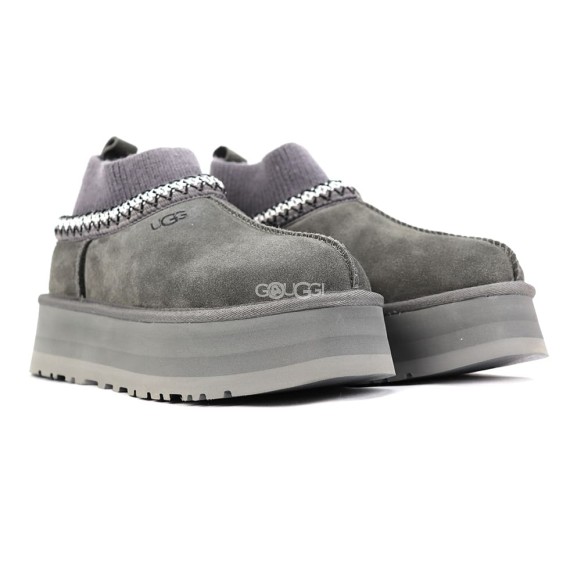 Женские угги на платформе Ugg Tazz Knit Grey