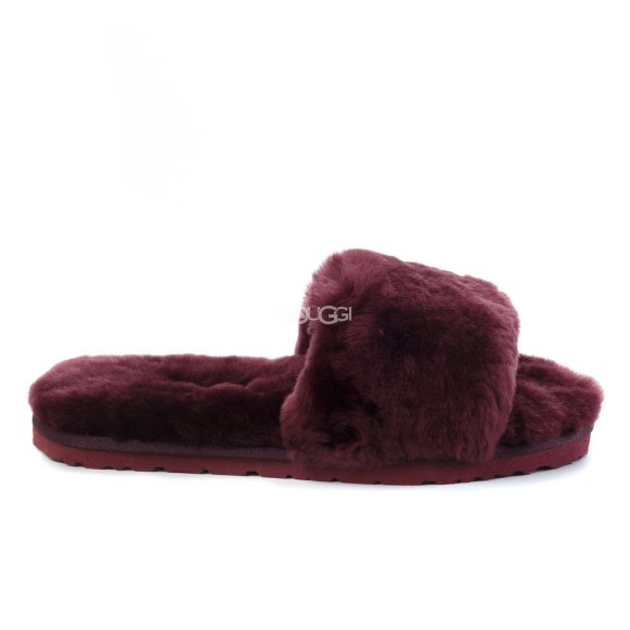 Женские тапочки Fluff Slide Slippers Dark Purple