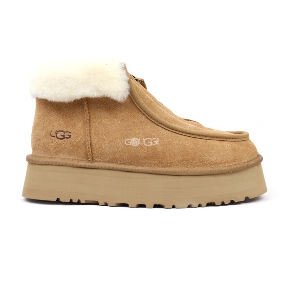 Женские ботинки на платформе Ugg Funkette Platform Boots Chestnut