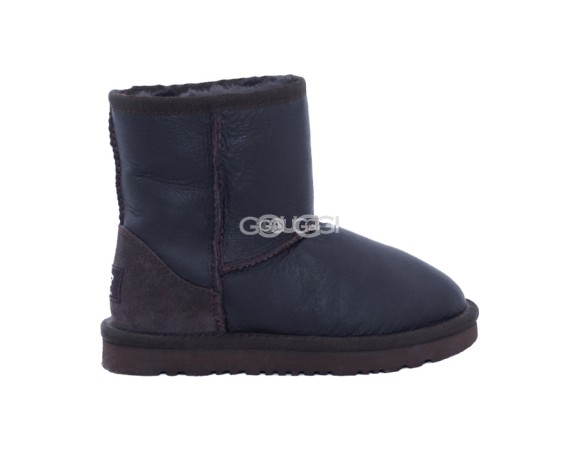 Детские короткие угги Kids Classic Short Metallic Chocolate