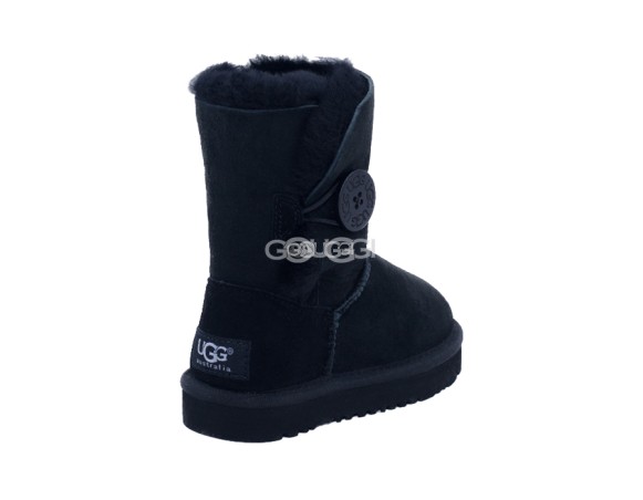 Детские угги с пуговицей Kids Bailey Button Black