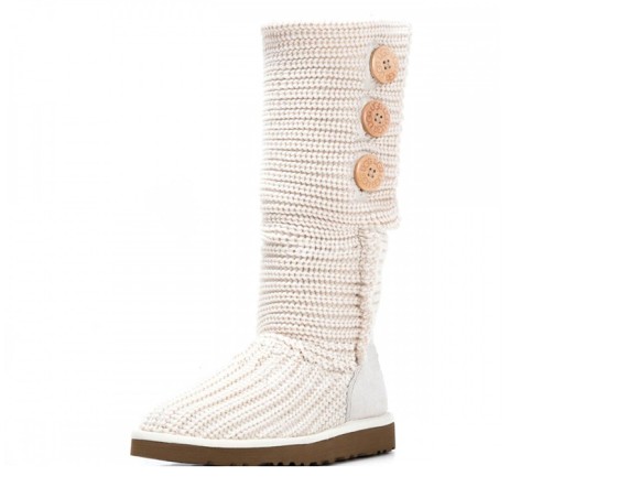 Женские вязаные угги Classic Cardy Cream