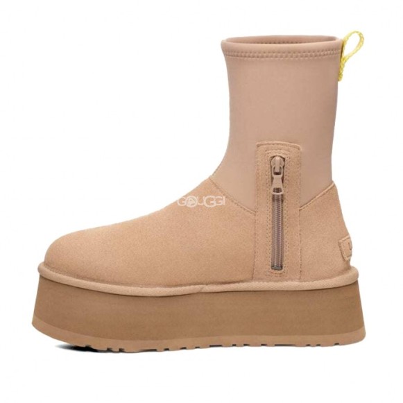 Женские угги  на платформе UGG Classic Dipper Sand