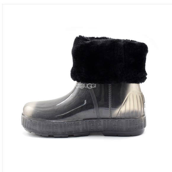 Женские прозрачные короткие угги Ugg Drizlita Clear Boot Black
