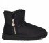 Женские мини угги на молнии Ugg Mini Zipper Black