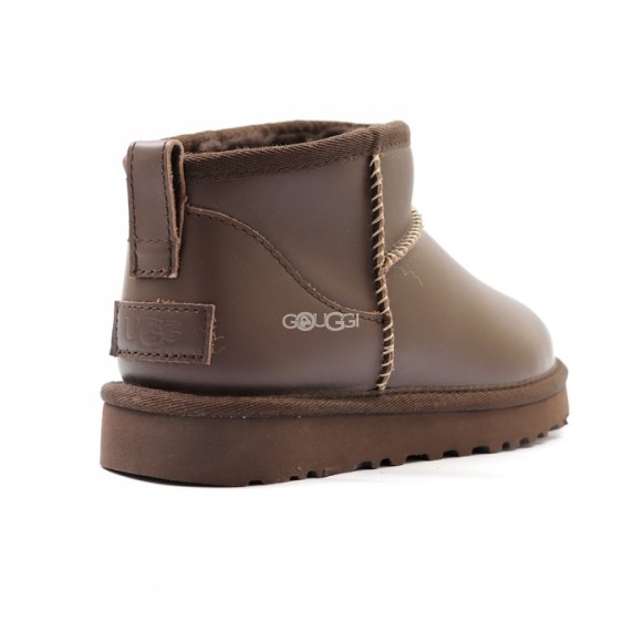 Женские ультра мини угги UGG Classic Ultra Mini LTHR Regen - Ironwood