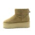 Женские ультра мини угги на платформе UGG Classic Ultra Mini Sand