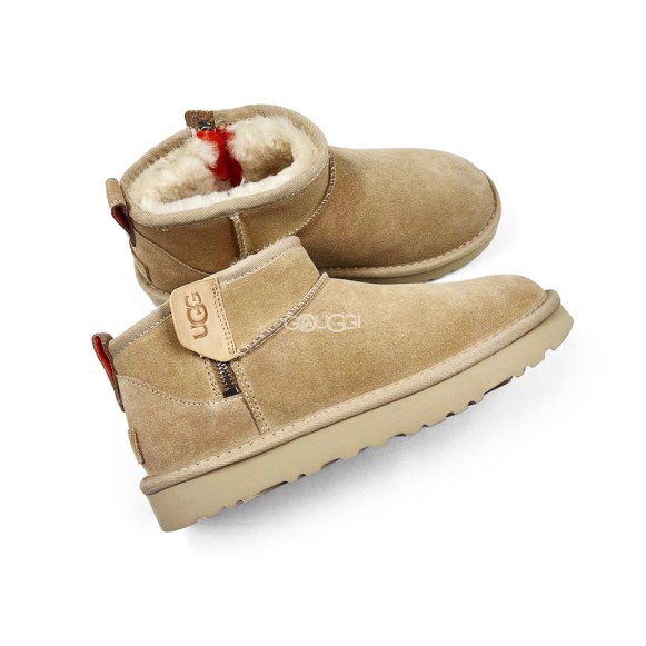 Женские ультра мини угги на молнии Ugg Women's Ultra Mini Sand Zip