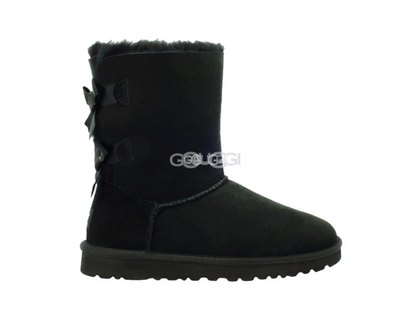 Женские угги с бантиками Bailey Bow Black
