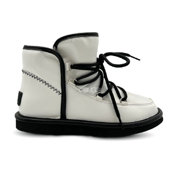 Женские кожаные ботинки Ugg Woman White Leather