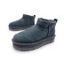 Женские ультра мини угги на платформе UGG Classic Ultra Mini Platform Dark Grey