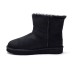 Женские мини угги Ugg Mini Bailey Graphic Logo Suede Black